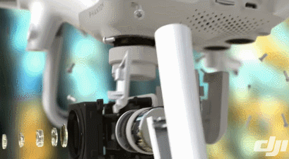 DJI-Phantom 4 - pro Building up moving image
