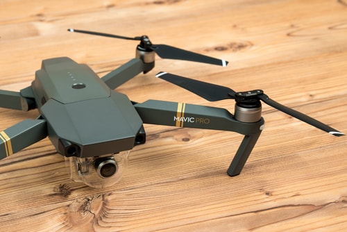New DJI Mavic Pro on wooden floor